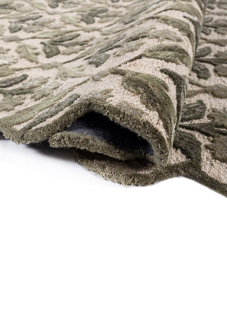 aurelia ivory wool and viscose hand tufted Rug - FoldShot aurelia ivory wool and viscose hand tufted Rug - FoldShot