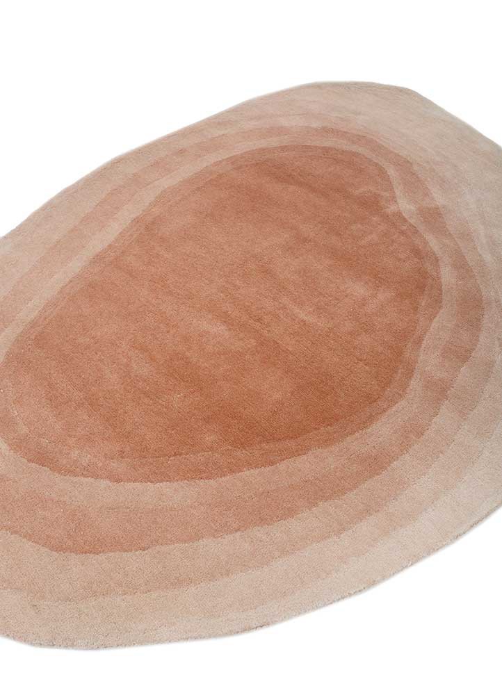 chroma beige and brown wool hand tufted Rug - FoldShot