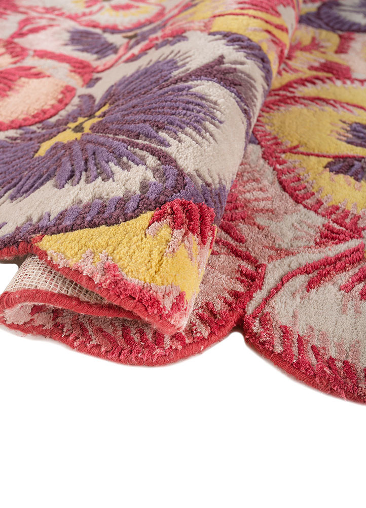nebulora ivory wool and viscose hand tufted Rug - FoldShot