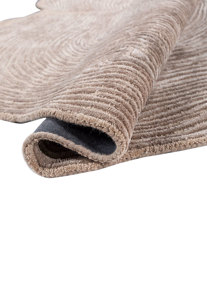 infini beige and brown wool and viscose hand tufted Rug - FoldShot infini beige and brown wool and viscose hand tufted Rug - FoldShot