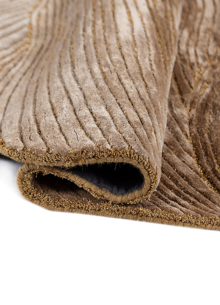 infini beige and brown viscose hand tufted Rug - FoldShot infini beige and brown viscose hand tufted Rug - FoldShot