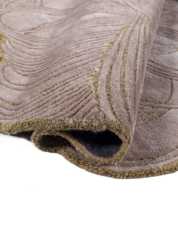 infini beige and brown viscose hand tufted Rug - FoldShot infini beige and brown viscose hand tufted Rug - FoldShot