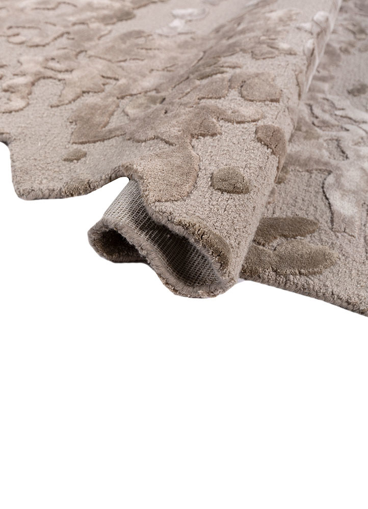 white noise ivory wool and viscose hand tufted Rug - FoldShot white noise ivory wool and viscose hand tufted Rug - FoldShot