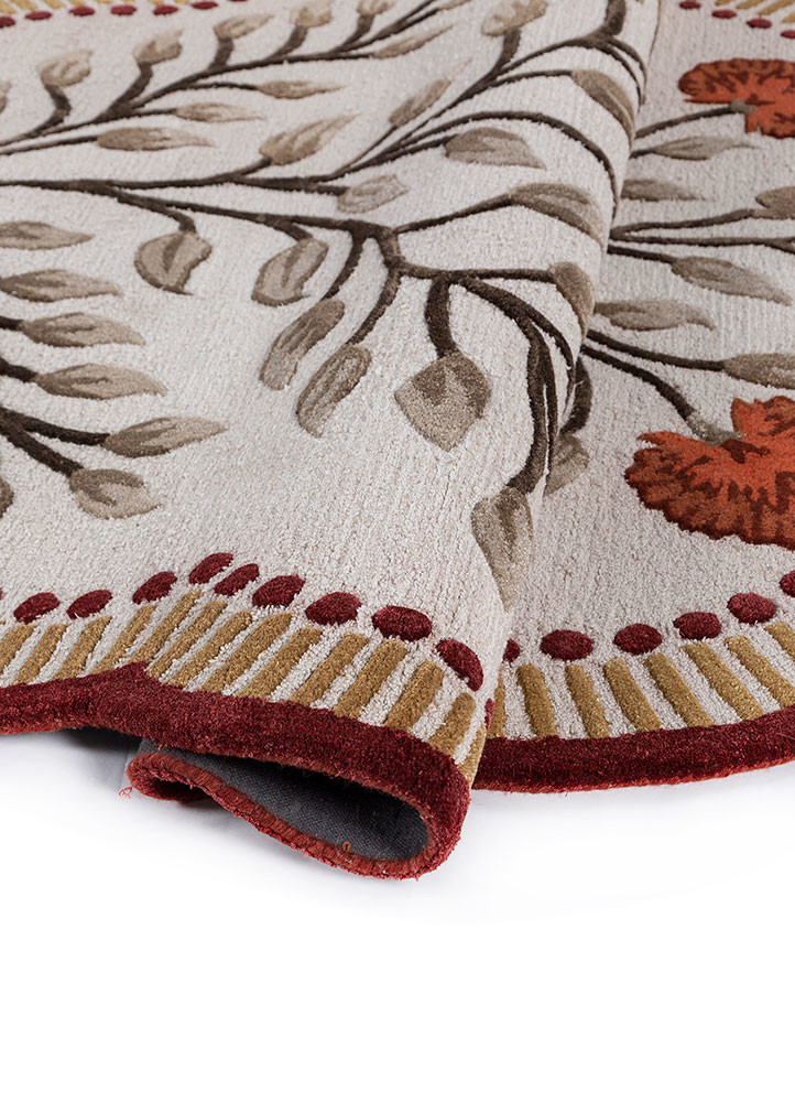 aurelia ivory wool and viscose hand tufted Rug - FoldShot aurelia ivory wool and viscose hand tufted Rug - FoldShot