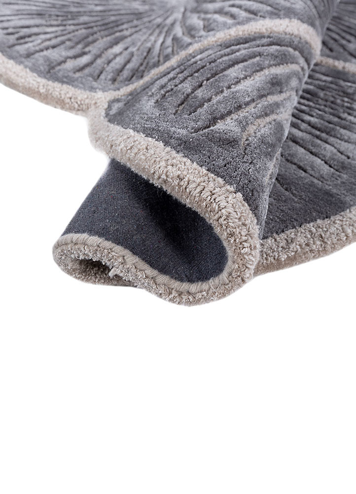 aurelia blue wool and viscose hand tufted Rug - FoldShot aurelia blue wool and viscose hand tufted Rug - FoldShot