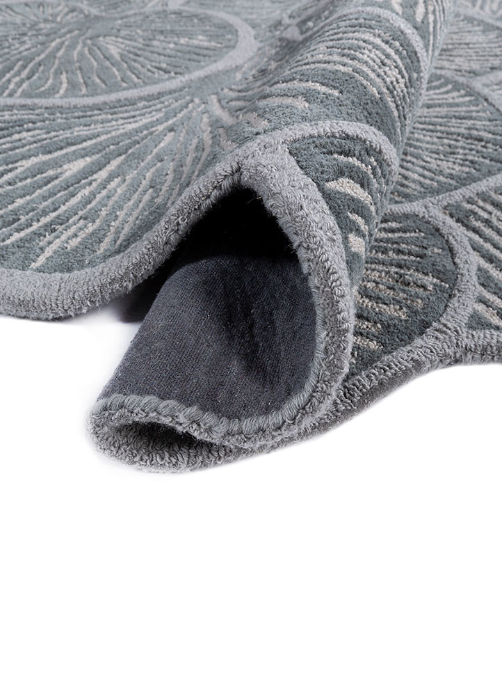 aurelia blue wool and viscose hand tufted Rug - FoldShot aurelia blue wool and viscose hand tufted Rug - FoldShot