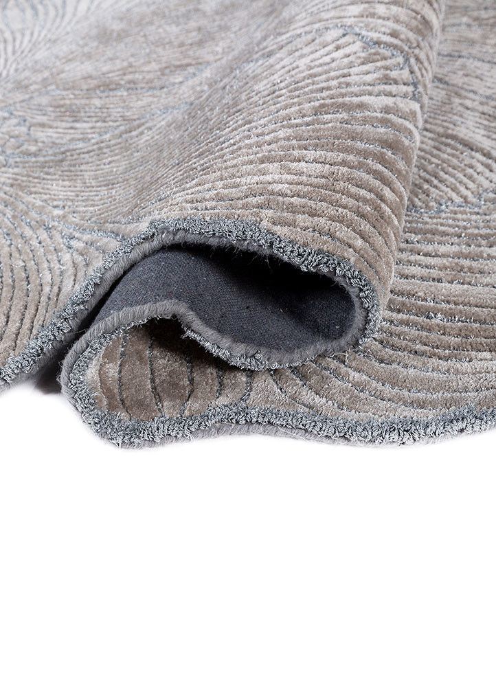 aurelia grey and black viscose hand tufted Rug - FoldShot aurelia grey and black viscose hand tufted Rug - FoldShot