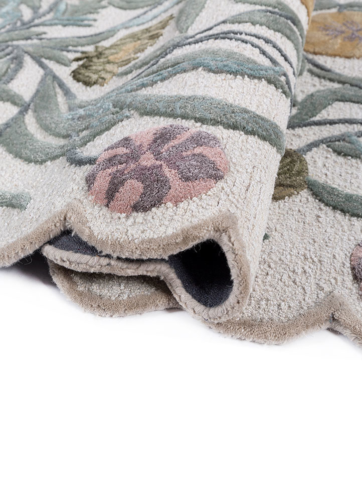 hacienda ivory wool and viscose hand tufted Rug - FoldShot hacienda ivory wool and viscose hand tufted Rug - FoldShot