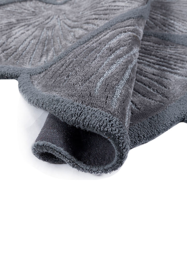 aurelia blue wool and viscose hand tufted Rug - FoldShot aurelia blue wool and viscose hand tufted Rug - FoldShot
