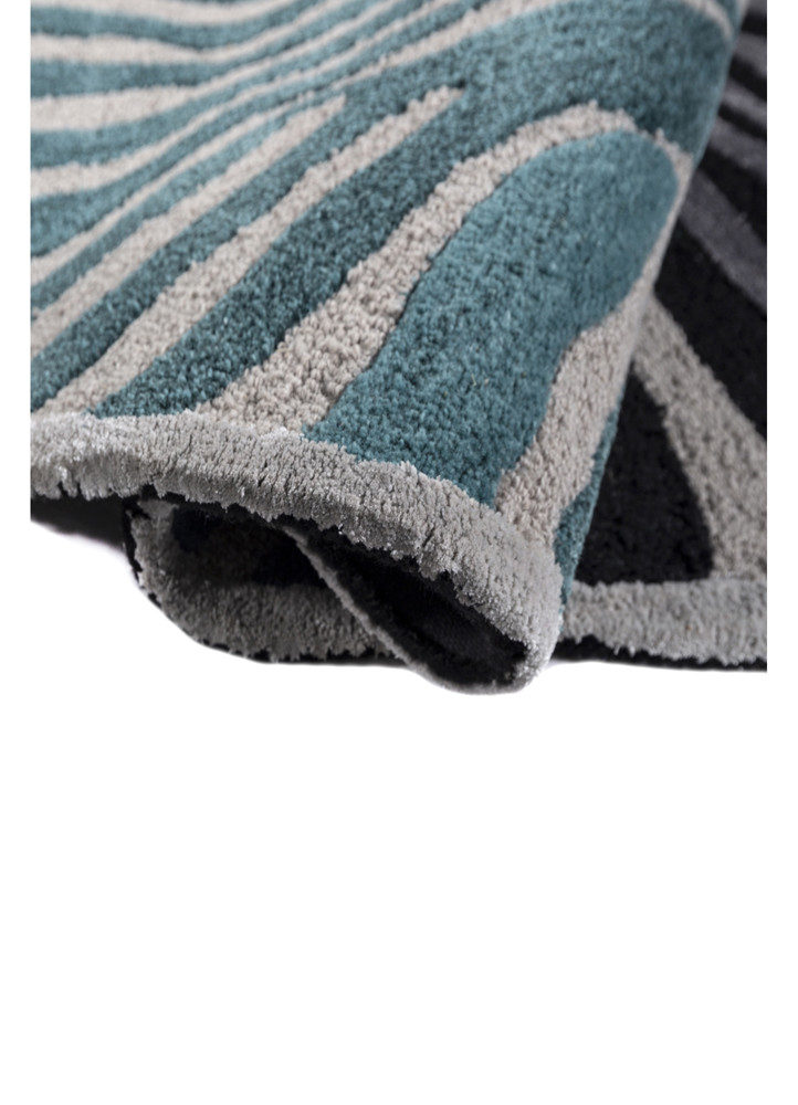 caliedo grey and black wool and viscose hand tufted Rug - FoldShot caliedo grey and black wool and viscose hand tufted Rug - FoldShot