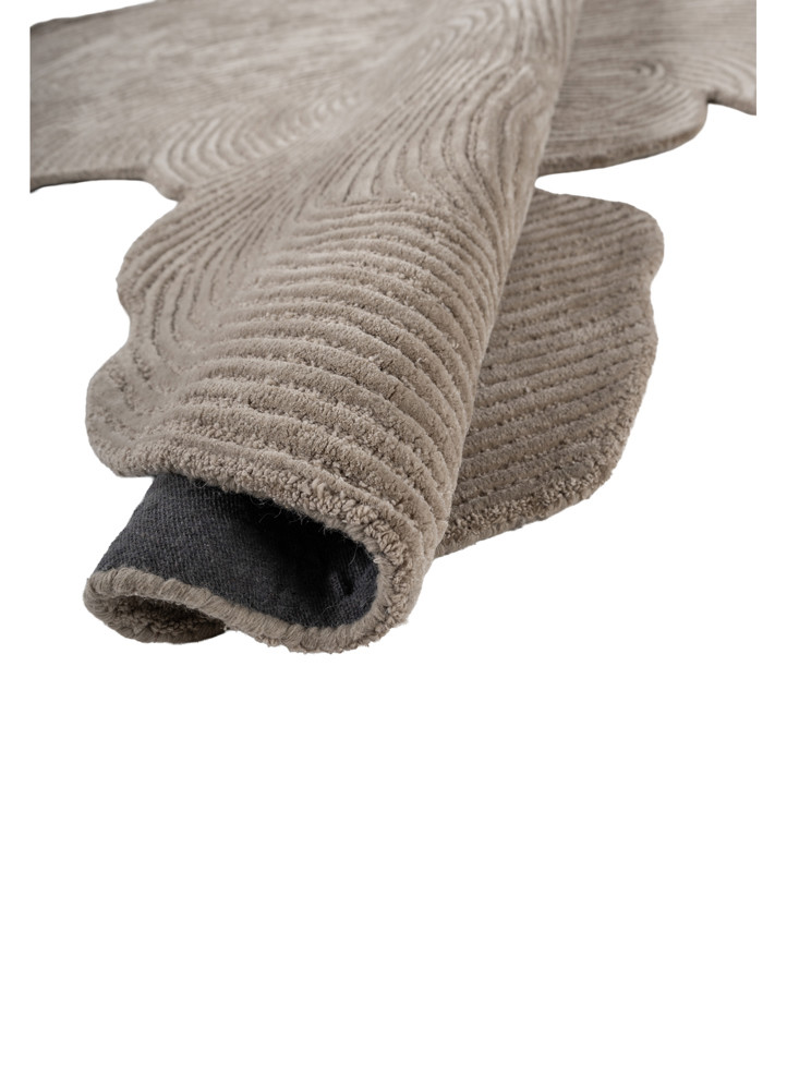 infini ivory wool and viscose hand tufted Rug - FoldShot
