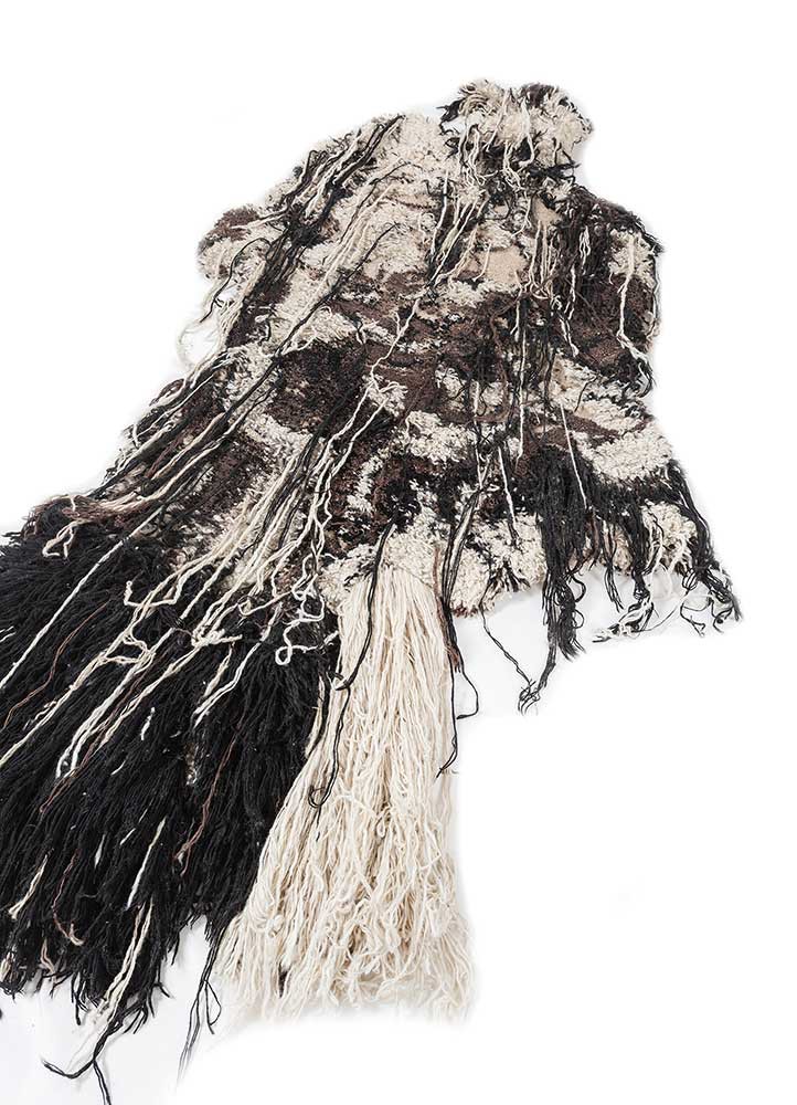 silent echoes grey and black wool wall art WALL ART & TAPESTRY - FoldShot