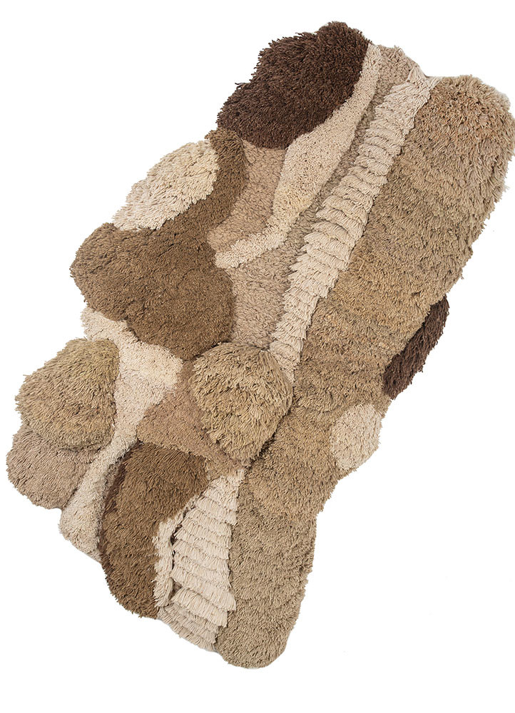 diwar beige and brown wool wall art WALL ART & TAPESTRY - FoldShot