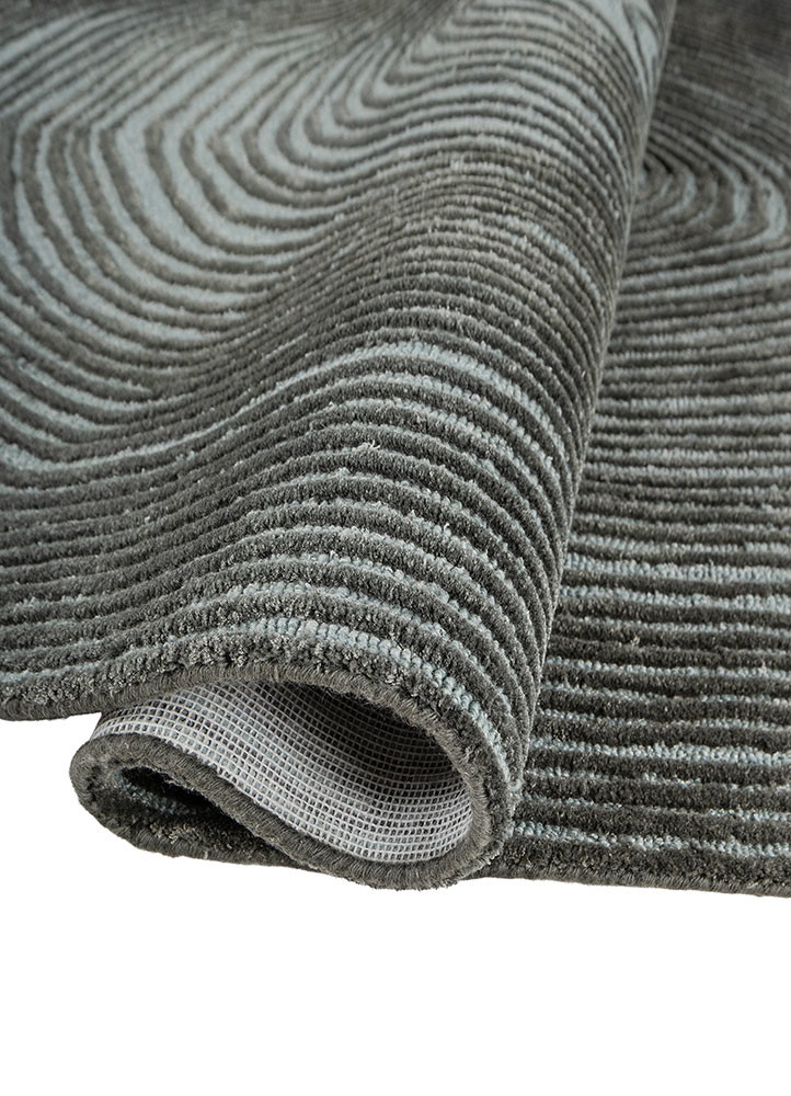 pathways blue wool and viscose hand tufted Rug - FoldShot pathways blue wool and viscose hand tufted Rug - FoldShot