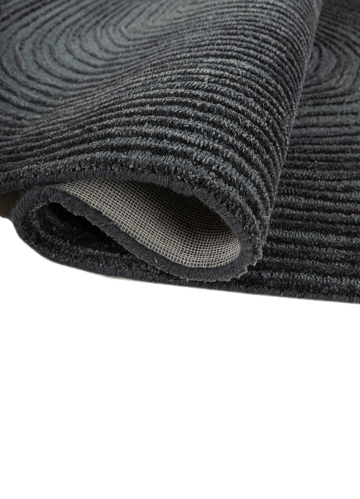 pathways blue wool and viscose hand tufted Rug - FoldShot