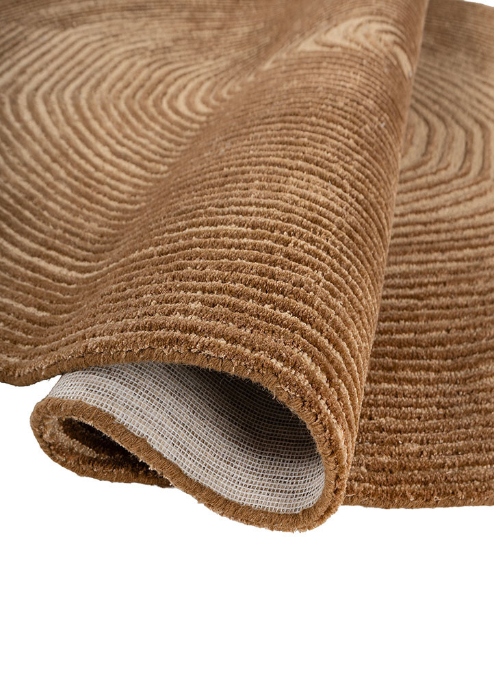 pathways gold wool and viscose hand tufted Rug - FoldShot
