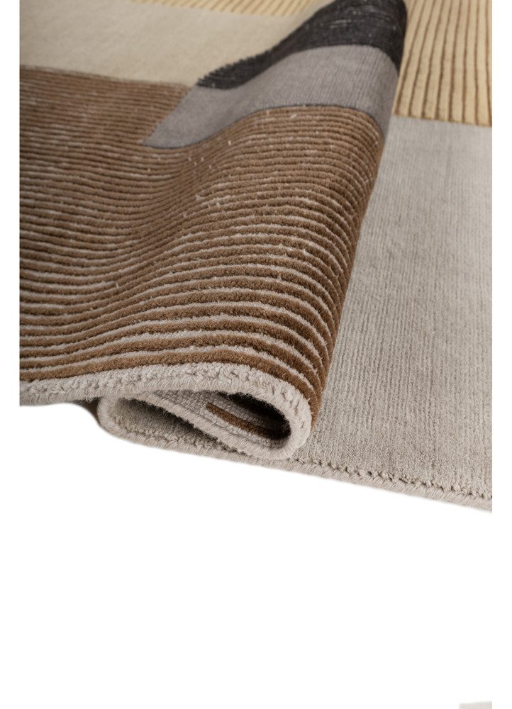 blythe grey and black wool hand knotted Rug - FoldShot blythe grey and black wool hand knotted Rug - FoldShot