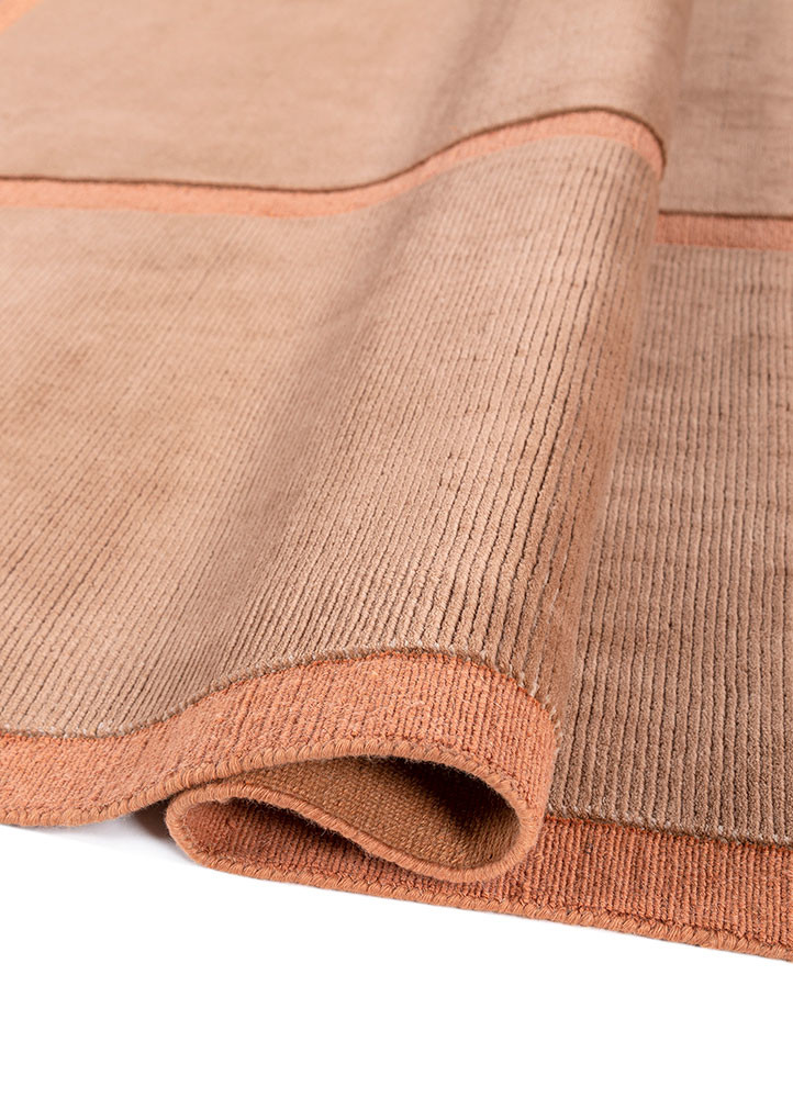 sthir red and orange wool hand knotted Rug - FoldShot sthir red and orange wool hand knotted Rug - FoldShot