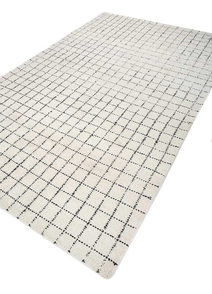 atelier ivory wool flat weaves Rug - FoldShot
