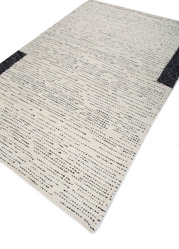 atelier ivory wool flat weaves Rug - FoldShot