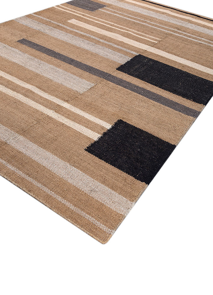 nomadic threads beige and brown jute and hemp flat weaves Rug - FoldShot