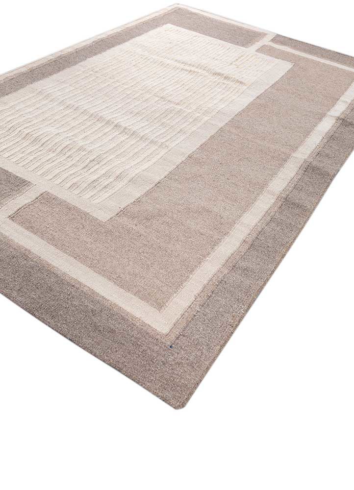 al fresco ivory polyester flat weaves Rug - FoldShot