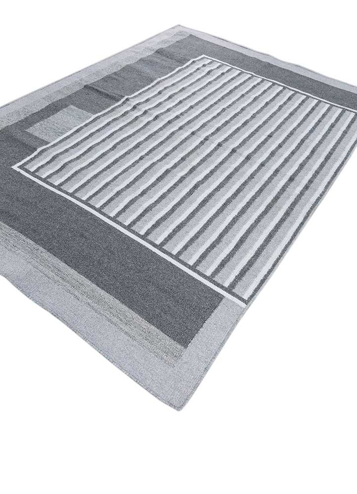 al fresco grey and black polyester flat weaves Rug - FoldShot al fresco grey and black polyester flat weaves Rug - FoldShot