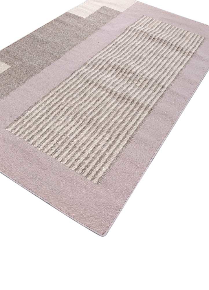al fresco beige and brown polyester flat weaves Rug - FoldShot