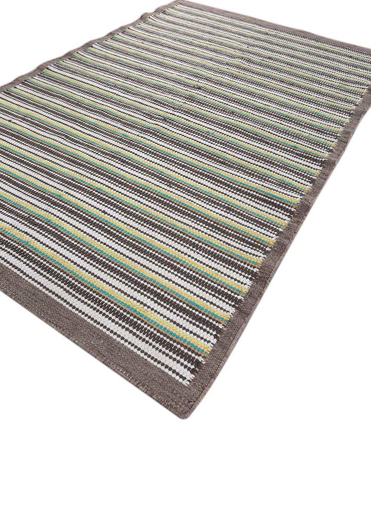 abrash grey and black polyester flat weaves Rug - FoldShot abrash grey and black polyester flat weaves Rug - FoldShot