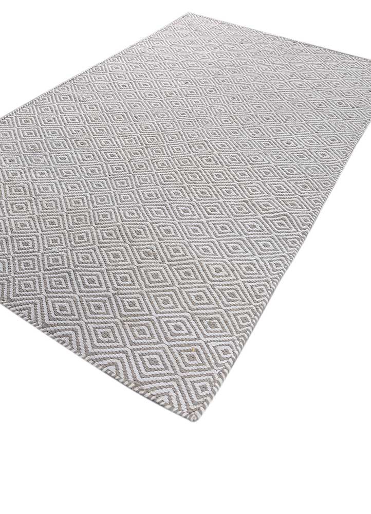 abrash ivory polyester flat weaves Rug - FoldShot abrash ivory polyester flat weaves Rug - FoldShot