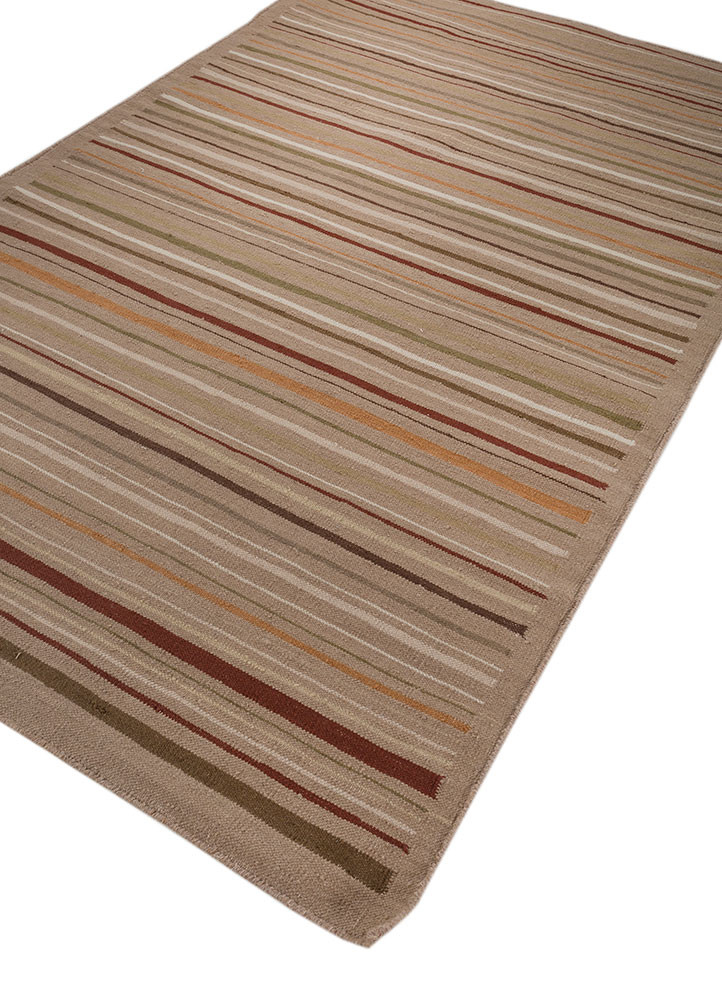 abrash grey and black wool flat weaves Rug - FoldShot