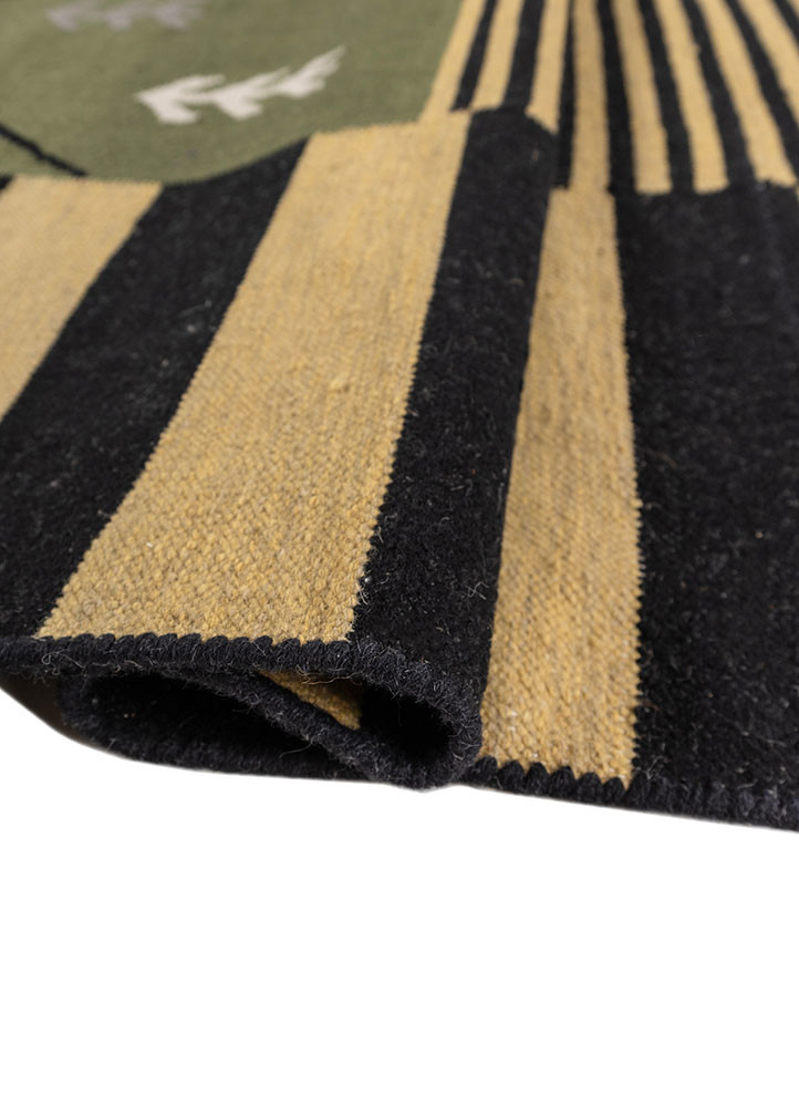 indusbar ivory wool flat weaves Rug - FoldShot indusbar ivory wool flat weaves Rug - FoldShot