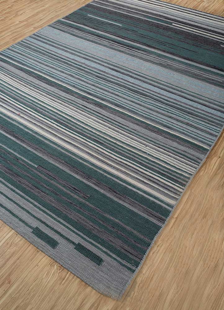 checkers blue wool flat weaves Rug - FoldShot checkers blue wool flat weaves Rug - FoldShot