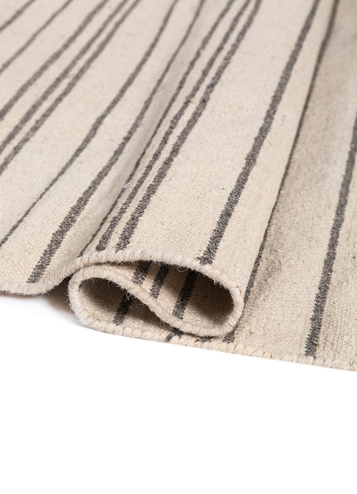 indusbar ivory wool flat weaves Rug - FoldShot indusbar ivory wool flat weaves Rug - FoldShot