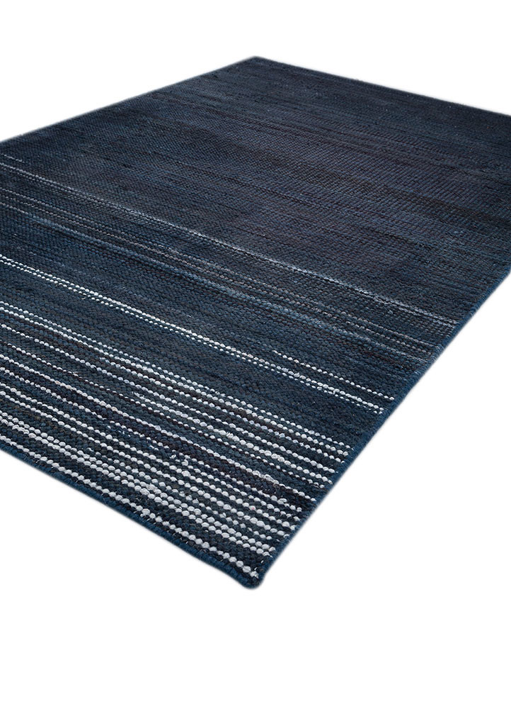 abrash blue wool flat weaves Rug - FoldShot abrash blue wool flat weaves Rug - FoldShot
