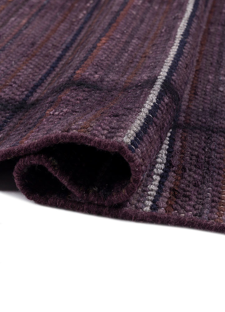 abrash pink and purple wool flat weaves Rug - FoldShot abrash pink and purple wool flat weaves Rug - FoldShot