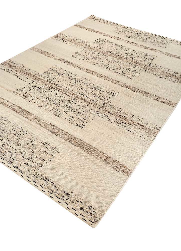 abrash ivory wool flat weaves Rug - FoldShot abrash ivory wool flat weaves Rug - FoldShot