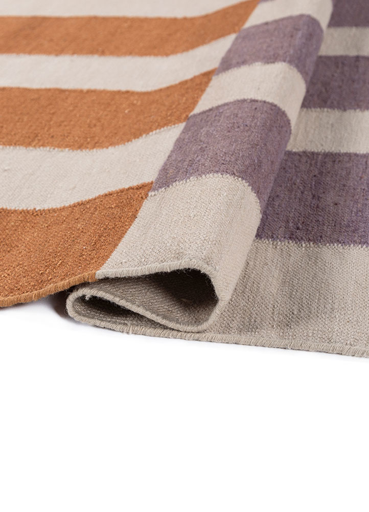 checkers ivory wool flat weaves Rug - FoldShot