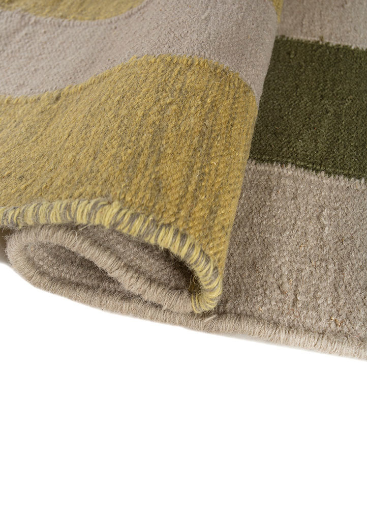 checkers grey and black wool flat weaves Rug - FoldShot