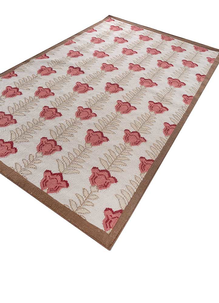 orenda ivory wool flat weaves Rug - FoldShot