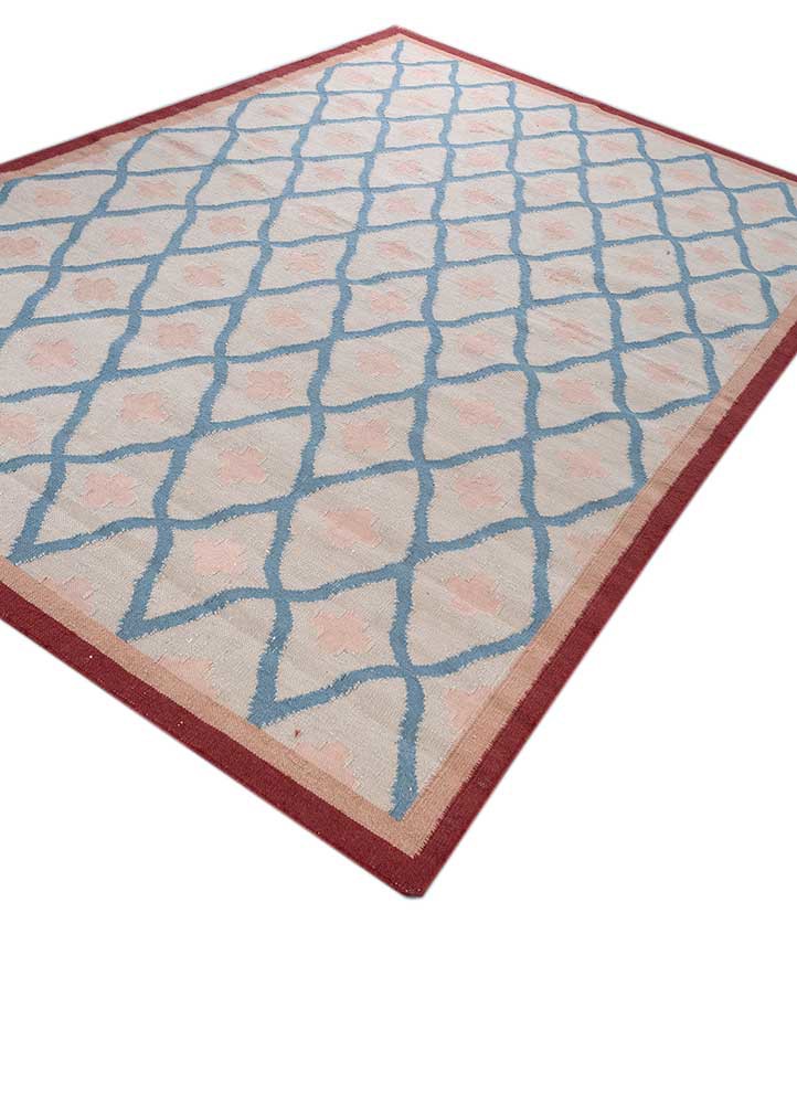 alhambra ivory wool flat weaves Rug - FoldShot
