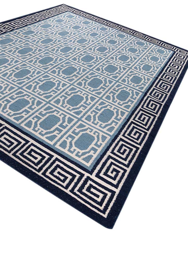alhambra ivory wool flat weaves Rug - FoldShot