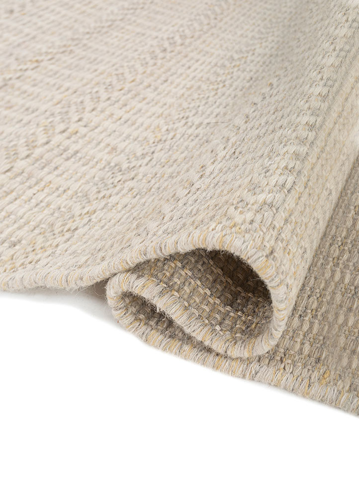 abrash ivory wool flat weaves Rug - FoldShot abrash ivory wool flat weaves Rug - FoldShot