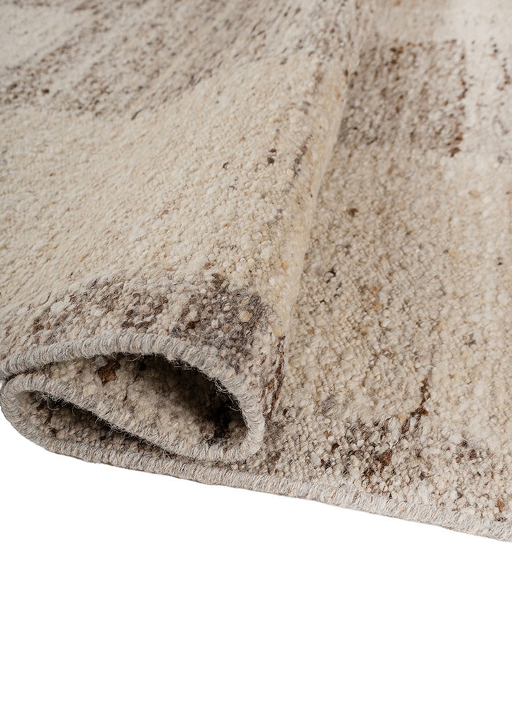 abrash ivory wool flat weaves Rug - FoldShot abrash ivory wool flat weaves Rug - FoldShot