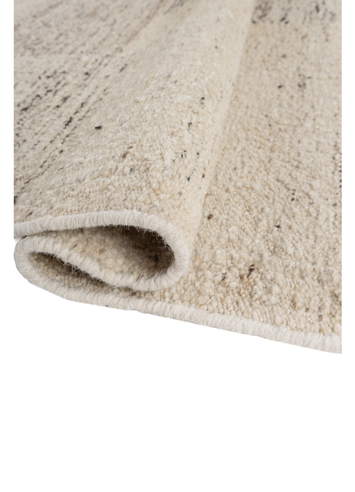 abrash ivory wool flat weaves Rug - FoldShot abrash ivory wool flat weaves Rug - FoldShot
