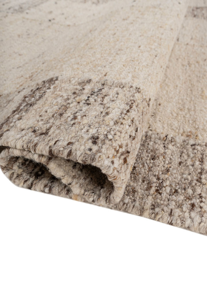 abrash ivory wool flat weaves Rug - FoldShot abrash ivory wool flat weaves Rug - FoldShot