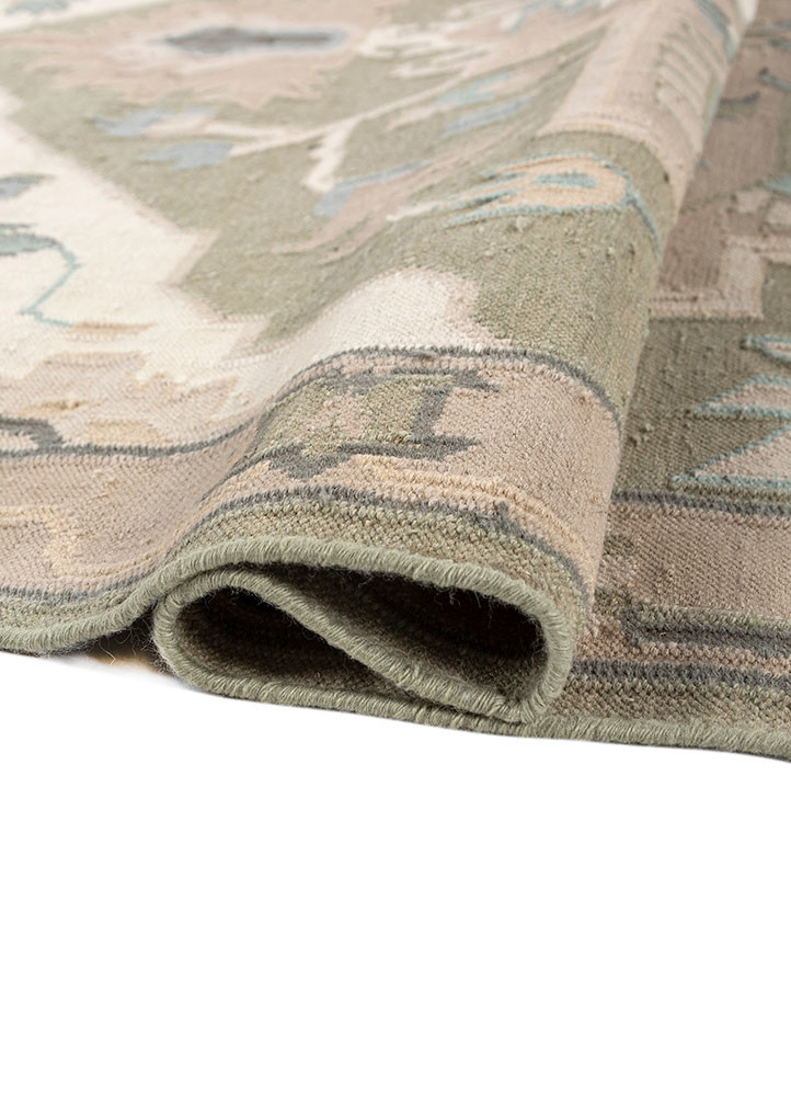 bedouin blue wool flat weaves Rug - FoldShot bedouin blue wool flat weaves Rug - FoldShot