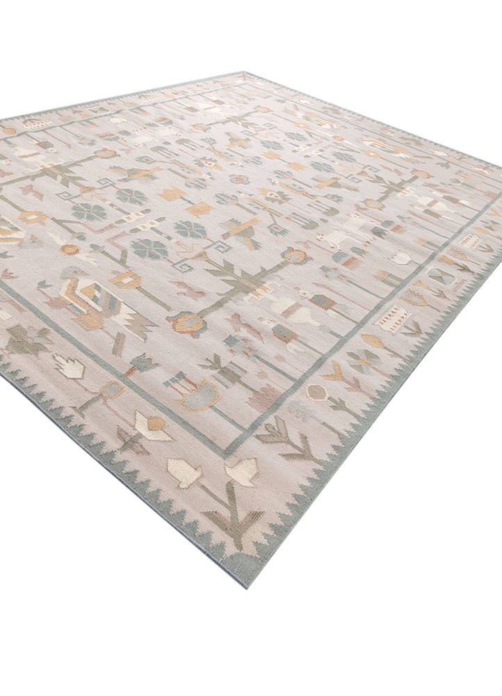 bedouin ivory wool flat weaves Rug - FoldShot bedouin ivory wool flat weaves Rug - FoldShot
