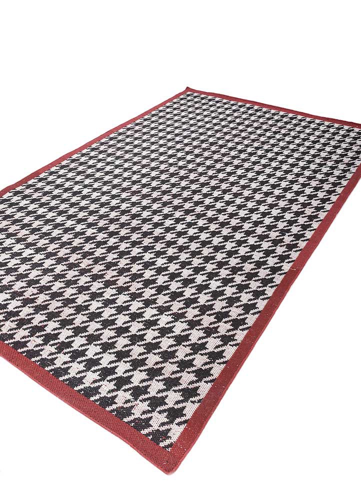 alhambra grey and black wool and viscose flat weaves Rug - FoldShot alhambra grey and black wool and viscose flat weaves Rug - FoldShot