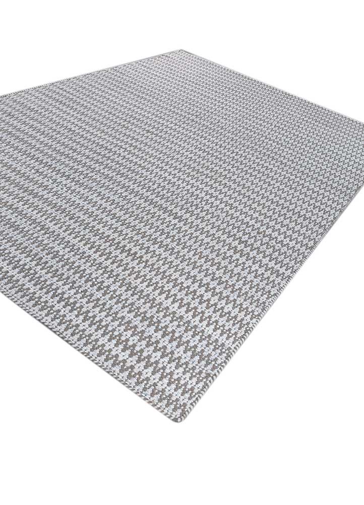 abrash grey and black wool flat weaves Rug - FoldShot